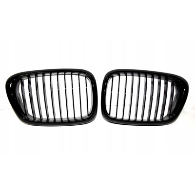 Mriežky masky BMW E39 96-03r ČIERNY LESK (L + R)